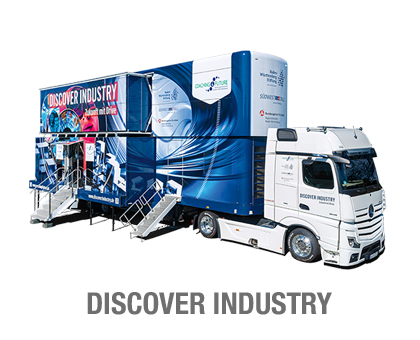 Discover Industry – Erlebnis-Lern-Truck zum Thema Berufe in der Industrie